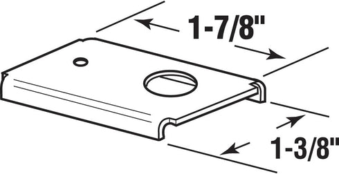 Prime-Line N 7192, Top or Bottom Mount, Bi-fold Door Repair Bracket for Wood (2-Pack)