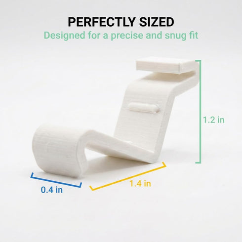 IK3A 1 Pack SplashNColor Replacement Locking Clips Compatible with Hyby, Lock, and Rinna Ceiling Lights - ABS Plastic