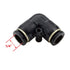 Beduan Push to Connect Elbow Fitting, 1/4" Tube OD Pneumatic 90 Degree Adapter (Pack of 10)