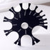 Black Acrylic Wire Gauge Measuring Tool, 1mm-25mm Thickness Gauge Measurement Tester Ruler for Wire Diameter