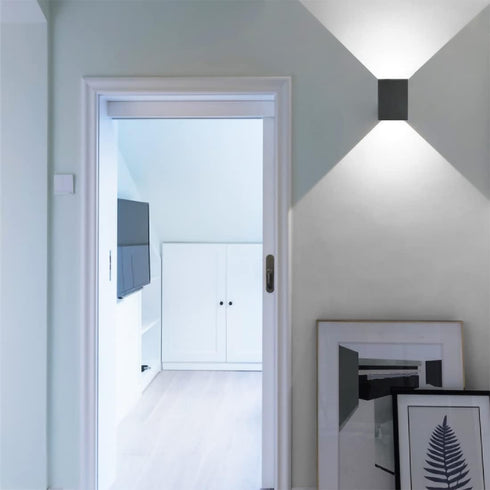 ARCATECH 12W LED Wall Sconce Bright Up and Down Wall Lights for Living Room Aluminum Modern Bedroom Hallway Stairway