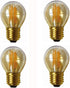 4W G45 Dimmable Bulb G45 Bulbs E26/E27 Light,G14/G45 Shape,E26/E27 Glass,2300K Pack 6 LED Filament LED Vintage Edison
