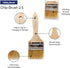 Pro Grade Chip Paint Brushes, 12-Pack 2.5" for Paints, Stains, Varnishes, Glues, & Gesso