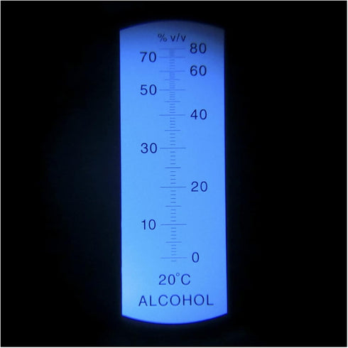 VGVGV 0-80% Brix Refractometer, Handheld Alcohol Refractometer for Spirits Household Liquor Brewing Refractometer