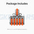 GKEEMARS 10Pcs Mini Electrical Wire Connectors, DIY 4/6/8/9/10 Way Butt Terminal Block Connectors (1 in 5 Out)