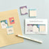 Monolike Color Palette Sticky Objet 300 A Set 4P, Self-Adhesive Memo Pad with 30 Sheets