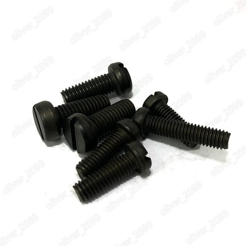 QuarkMRO 304 M1.6 M2 M2.5 M3 M4 (M3 50mm,100) Black Stainless Steel Slotted Cheese Head Screws x