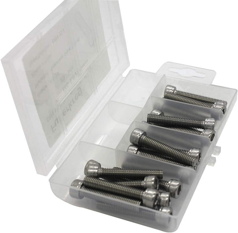 FULLERKREG M3 x 20mm Socket Head Cap Screws, 304 Stainless Steel, Quantity 100