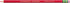 TICONDEROGA Erasable Checking Pencils, Pre-Sharpened with Eraser, Red, Pack of 2 (13901)