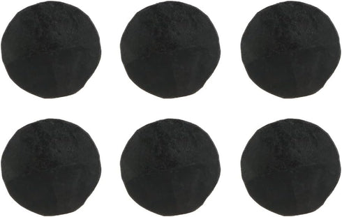 A29 Set of 6 Iron Clavos Decorative Nails, Round Pyramid Decorative Bolt Heads, Natural Black Iron Finish