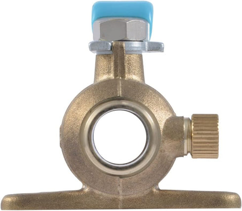 SharkBite 3/4 Inch Crimp Ball Valve with Mounting Tabs and Drain, Brass Plumbing Fitting, PEX Pipe, PE-RT, UC24616Z by SharkBite