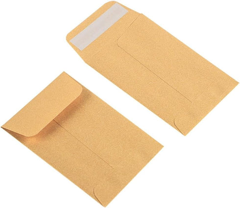 LUXPaper #4 Coin Envelopes | Peel & Press | 3'' x 4 1/2'' | Gold Metallic | 50 Qty