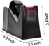 Tape Dispenser, Heat Press Tape Dispenser, Desk Heat Tape Dispenser 6.3 x 2.5 x 3.4 Inch, Holder Fits 1" and 3" Core (Black) by AWEI AZHI