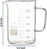 Labnique Glass Beaker with Handle, Beaker Mug with Pouring Spout, Double Graduated, 1000ml (33.8 oz / 4.2 cups)