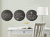 WallPops WPE0974 Charcoal Dry Erase Dot Decals, Grey