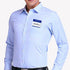 Hybsk Hello My Name is Blue Name Tag Identification Stickers - 3-1/2” x 2-3/8”, 200 Labels Per Roll
