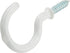 Hardware Essentials Cup Hook, White, 3/4"