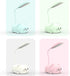 Mini Cat Table Lamp, LED Kids Lamp, Portable LED Night Light, Cute Foldable USB Rechargeable Reading Light for