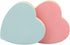 GTHER Heart Shaped Sticky Notes, 2 Pads, Colored Self-Adhesive Notes for Kids School