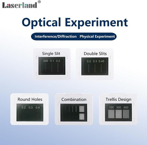Young's Double-Slit Experiment Single Slit Double Slits Interference Diffraction Grating Sheet Optical Physical