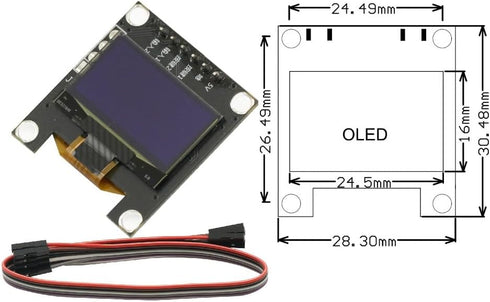 GODIYMODULES 0.96" OLED Music Spectrum Display Analyzer Stereo Audio Amplifier Level Indicator Rhythm VU Module,VU