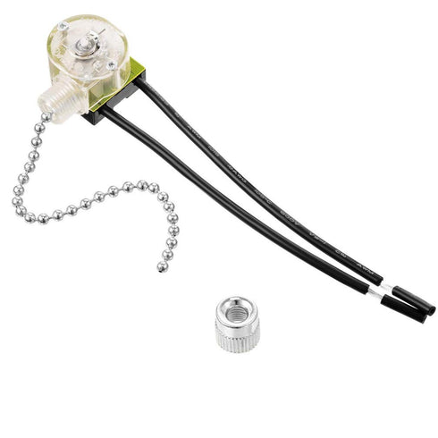 Zing Ear Ceiling Fan Light Switch, ON-Off Pull Chain, Second Generation ZE-109, 2-Wire, Compatible with Most Hunter Fans