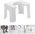 Non-Slip Bathroom Stool for Kids and Adults - Sturdy Toilet Step Stool