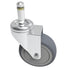 4-Inch 7/16-Inch 4 Pack RILIDRI Swivel Stem Caster, Stem Diameter Rubber Wheel, Heavy Duty TPR Replacement Wheels