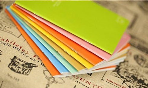 Yansanido 12 Pcs Pocket Notebook, 4.9 Inch x 3.5 Inch, 24 Sheets (48 Pages) 7mm College Ruled Portable Mini Notepads