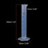uxcell Plastic Graduated Cylinder, 25ml Measuring Cylinder, Test Tube Beakers, 2-Sided Metric Marking, Clear Hex Base for Lab Home 10Pcs
