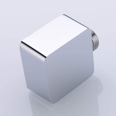 Nicmondo Brass Wall Supply Elbow G 1/2 Shower Hose Connector, Chrome Drop Ell Wall-mounted Union Water Outlet