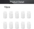 Othmro 10pcs 250ml/8.45oz Plastic Bottles, Lab Cylindrical Chemical Reagent Wide Mouth Storage, White