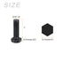 25Pcs Hex Bolts (5/16-18x1"), 304 Stainless Steel UNC Fully Threaded Hex Head Screw Bolt for Furniture Repair, Black