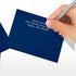LUXPaper A2 Contour Flap Invitation Envelopes | 50 Qty | 4 3/8" x 5 3/4" | Navy Blue | 80lb. Text
