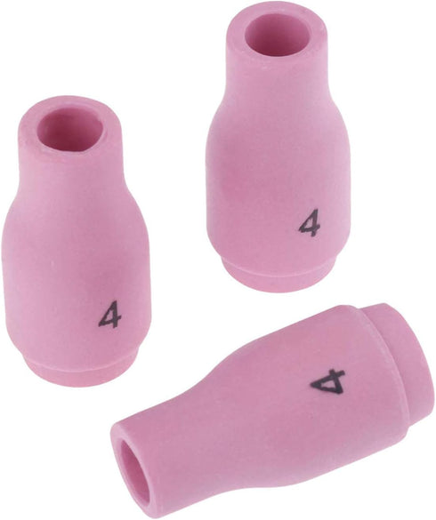 10Pcs Alumina Nozzle Ceramic Cups 13N08 (#4) Large Gas Lens for TIG Welding PTA SR DB WP-9 20 25 TIG Torch Consumable