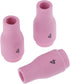 10Pcs Alumina Nozzle Ceramic Cups 13N08 (#4) Large Gas Lens for TIG Welding PTA SR DB WP-9 20 25 TIG Torch Consumable