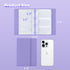 deli Portable Business Card Book Holder, Organizer for 180 Cards, Purple Name Card Holder