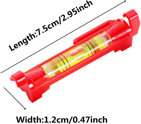 6x Small Horizontal Rope Bubble Spirit Levels, Hanging Bubble Line Level Tool for Construction, Surveying, Engineering