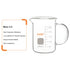 XCD Glass Beaker (250 ml), Borosilicate Low Form Griffin Graduated Beaker with Handle and Pouring Spout