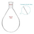 Stonylab Borosilicate Single Neck Glass Heavy Wall Recovery Flask Rotary Evaporator Flask, 1L with 24/40 Outer Joint