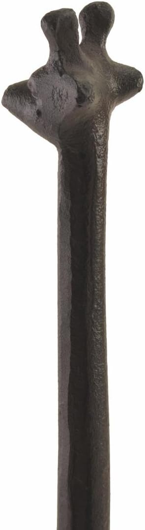 Rustic Brown Cast Iron Giraffe Paper Towel & Toilet Tissue Holder