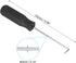 PATIKIL O-Ring 90 Degree Pick 142mm, Oil Seal Gasket Precision Screwdriver Puller Remover Removal Tool, Black