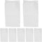 50pcs Kraft Paper Sandwich Bags Greaseproof White Food Packaging Bags Produce Takeout