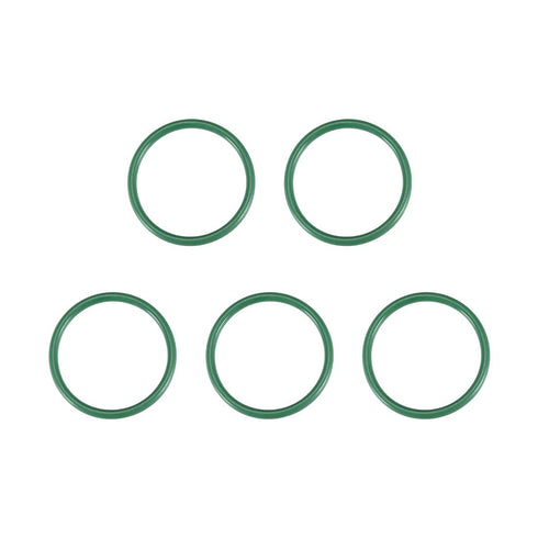 uxcell Fluorine Rubber O-Rings, 27mm OD 23mm ID 2mm Width FKM Seal Gasket, Green, Pack of 5