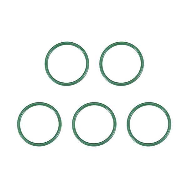 uxcell Fluorine Rubber O-Rings, 27mm OD 23mm ID 2mm Width FKM Seal Gasket, Green, Pack of 5