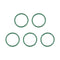 uxcell Fluorine Rubber O-Rings, 27mm OD 23mm ID 2mm Width FKM Seal Gasket, Green, Pack of 5