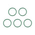 uxcell Fluorine Rubber O-Rings, 27mm OD 23mm ID 2mm Width FKM Seal Gasket, Green, Pack of 5