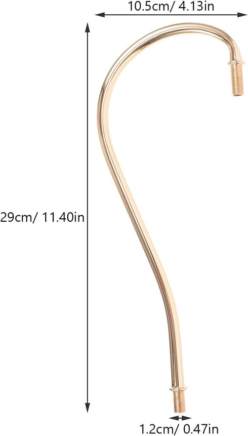 Homoyoyo Desk Lamp, Elbow Table Lamp Stem Parts for DIY Lamp Making Kit with Curved Tubing and Accessories