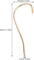 Homoyoyo Desk Lamp, Elbow Table Lamp Stem Parts for DIY Lamp Making Kit with Curved Tubing and Accessories