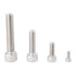 Deurep DIN912 316 M3 M4 M5 M6 M8 M10 M12 M20 Screw(40mm,50pcs M5) Full Thread Stainless Steel Hex Socket Head Cap